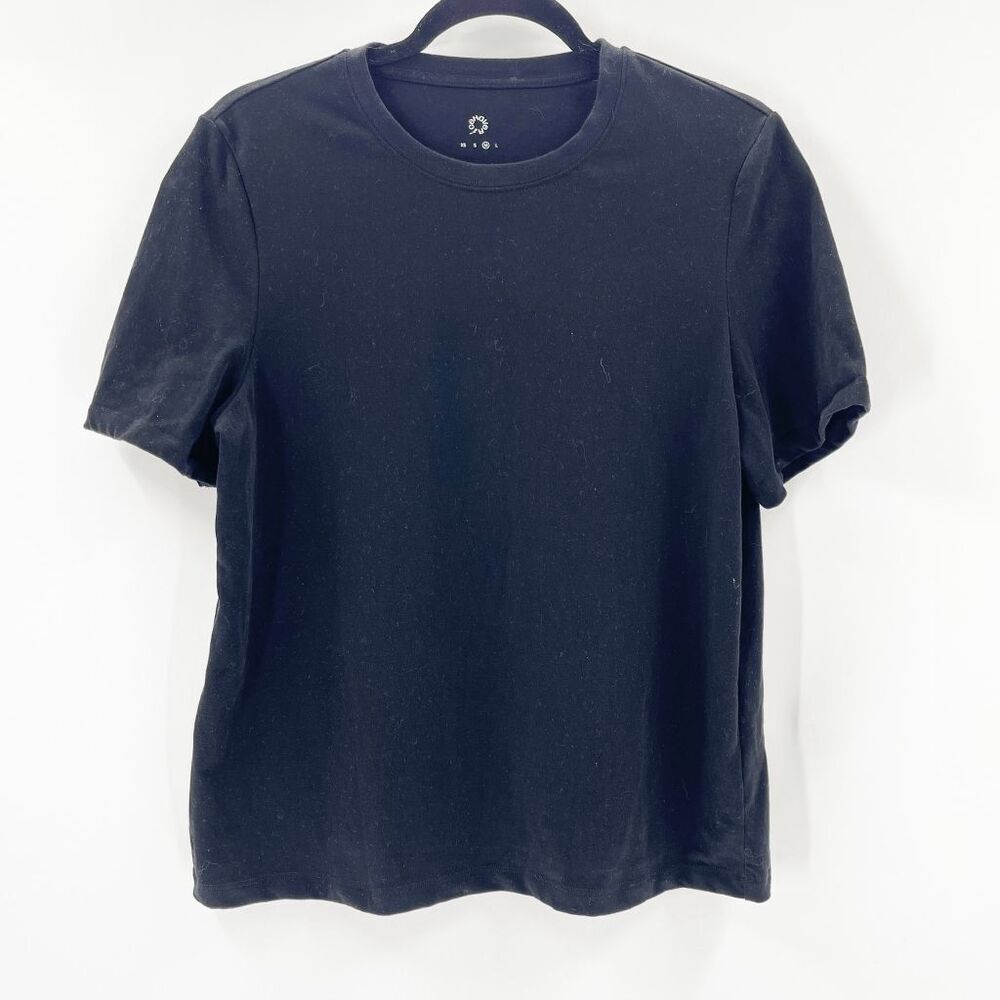 Have Rice Womens Basic Tee T Shirt Size M‎ Black Crew Neck Short Sleeve Plain